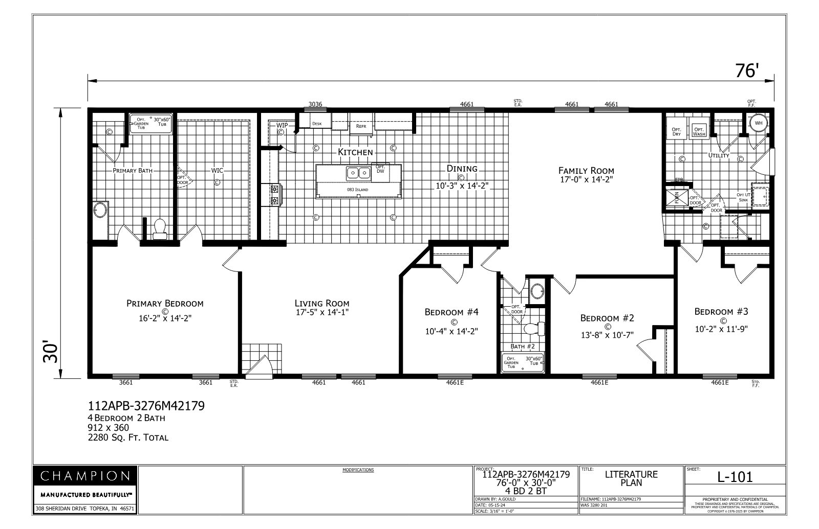 Click to enlarge Verona Modular — floor plan